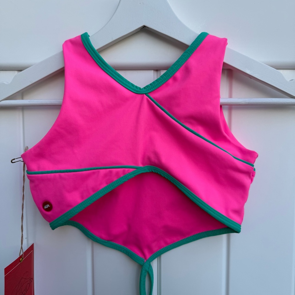 NWT Tiger Friday Dancewear Luna Crop Top Size CXL Color Hula - Picture 5 of 8